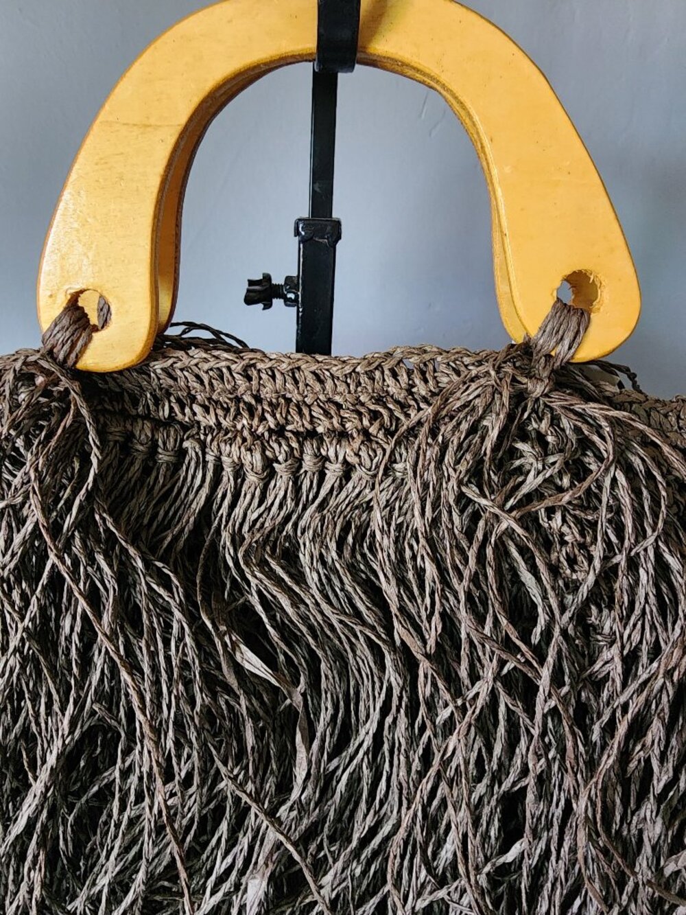 Fringe Straw Beach Bag "NEW" - Picture 9 of 16
